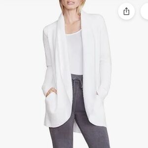 Barefoot Dreams Cozy White Knit Sweater